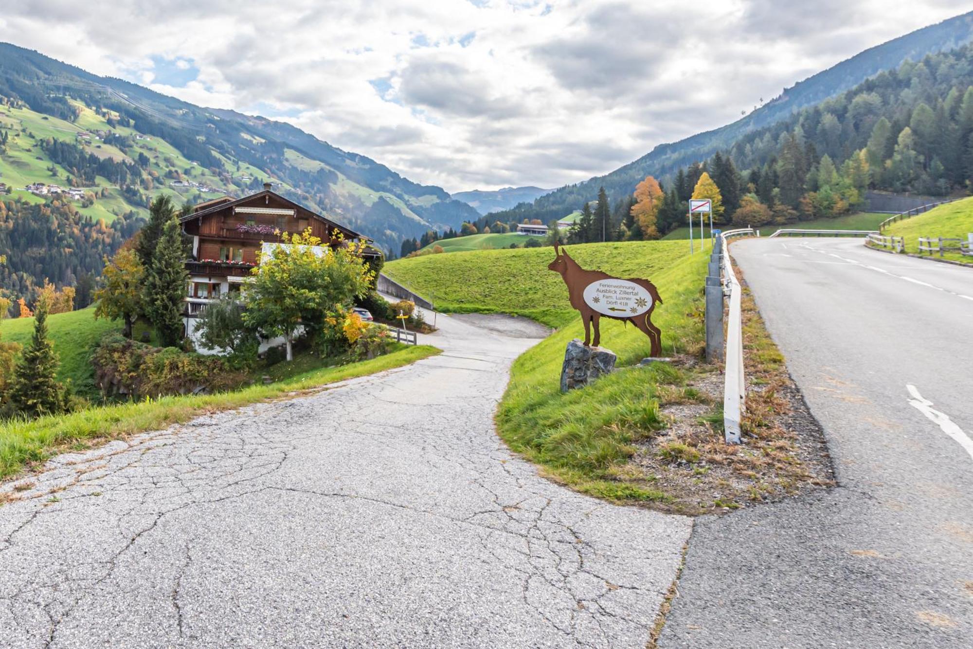 Ferienwohnung Ausblick Zillertal Hainzenberg Ngoại thất bức ảnh